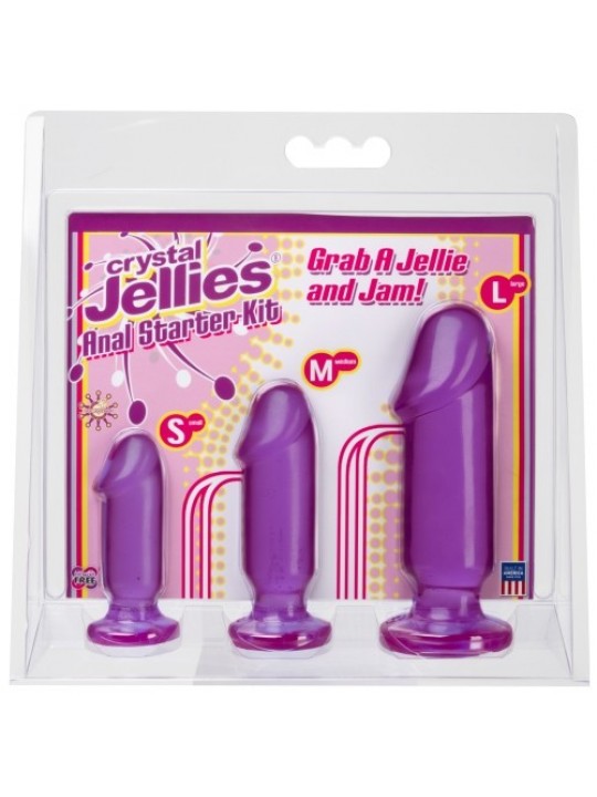 KIT DE PLUGS ANAIS ANAL STARTER KIT ROXO