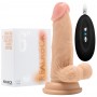VIBRADOR REALÍSTICO COM TESTÍCULOS REALROCK 6? BRANCO