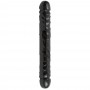 DILDO DUPLO JR. VEINED DOUBLE HEADER 12'' PRETO