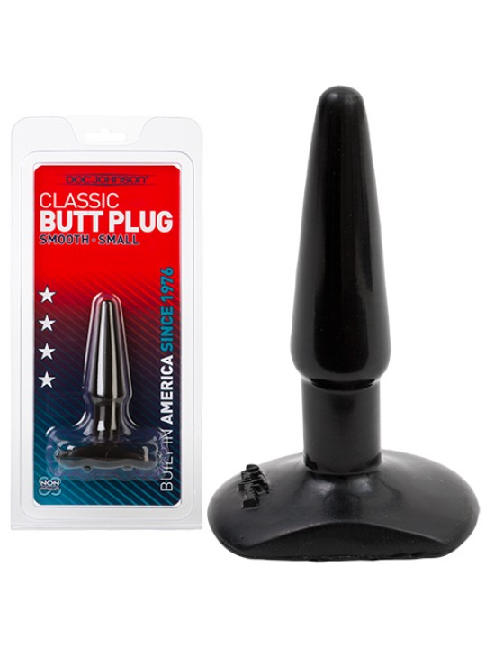 PLUG ANAL DOC JOHNSON CLASSIC BUTT PLUG PRETO SMALL
