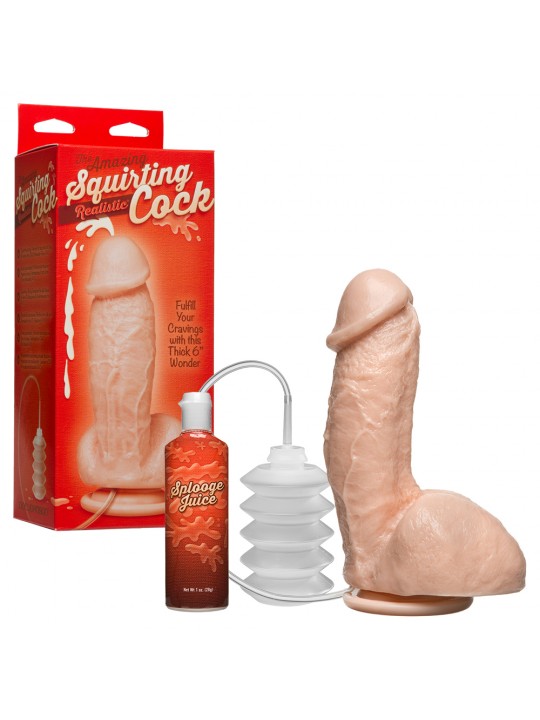 DILDO COM EJACULAÇÃO THE AMAZING SQUIRTING REALISTIC COCK