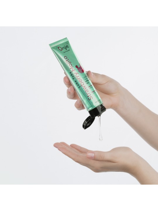 LUBRIFICANTE LUBE TUBE COCKTAIL MOJITO DE MORANGO 100ML ORGIE