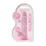 DILDO REALISTA COM TESTÍCULOS CRYSTAL CLEAR 7 /18 CM ROSA REALROCK