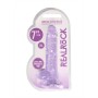 DILDO REALISTA COM TESTÍCULOS CRYSTAL CLEAR 7 /18 CM ROXO REALROCK