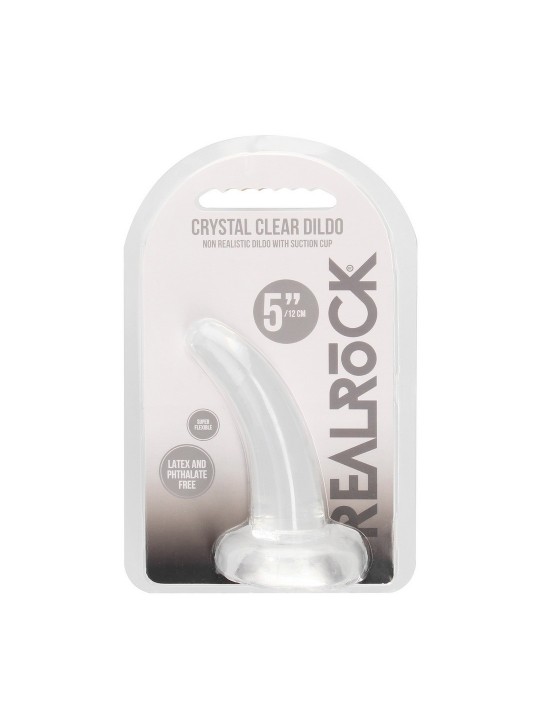 DILDO NON-REALISTIC CRYSTAL CLEAR 5 /11,5 CM TRANSPARENTE REALROCK