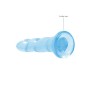 DILDO NON-REALISTIC CRYSTAL CLEAR 7 /17 CM AZUL REALROCK