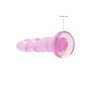 DILDO NON-REALISTIC CRYSTAL CLEAR 7 /17 CM ROSA REALROCK