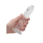DILDO NON-REALISTIC CRYSTAL CLEAR 7 /17 CM TRANSPARENTE REALROCK