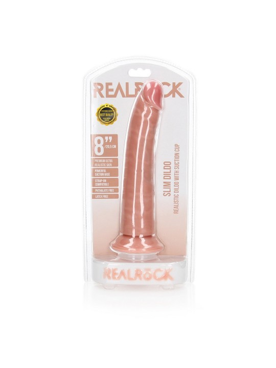 DILDO SLIM REALISTIC 8 /20,5 CM FLESH REALROCK