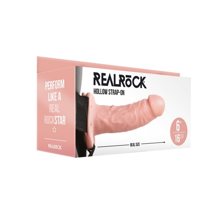 STRAP-ON OCO 6 /15,5 CM FLESH REALROCK