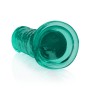 DILDO STRAIGHT REALISTIC CRYSTAL CLEAR 7 /18 CM VERDE REALROCK