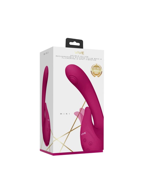 VIBRADOR MIKI PULSE WAVE FLICKERING G-SPOT ROSA VIVE