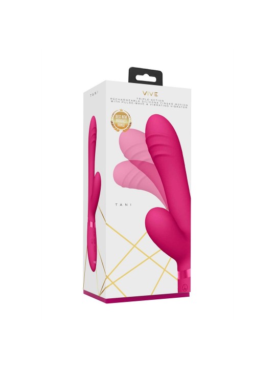 VIBRADOR TANI FINGER MOTION WITH PULSE-WAVE ROSA VIVE