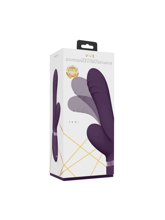 VIBRADOR TANI FINGER MOTION WITH PULSE-WAVE ROXO VIVE