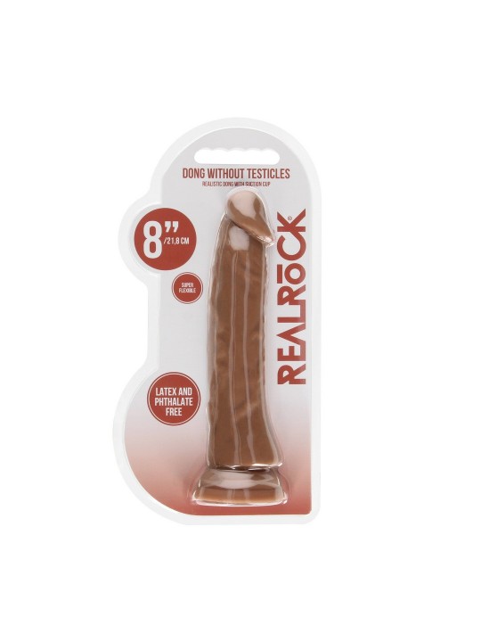 DILDO SEM TESTÍCULOS TAN 8 / 20 CM REALROCK