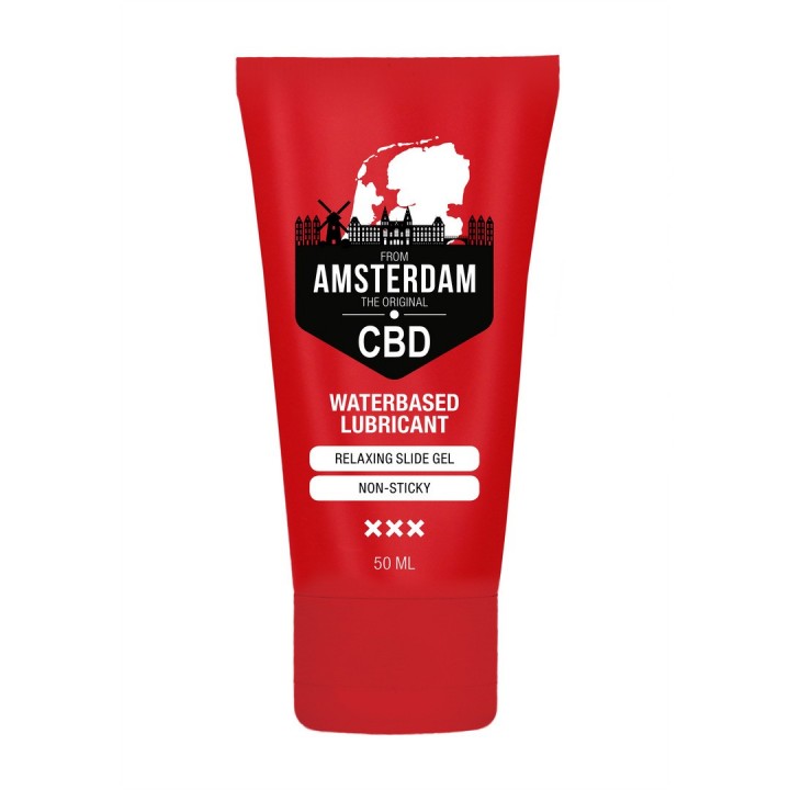 LUBRIFICANTE À BASE DE ÁGUA ORIGINAL CBD FROM AMSTERDAM 2 FL OZ 50 ML PHARMQUESTS