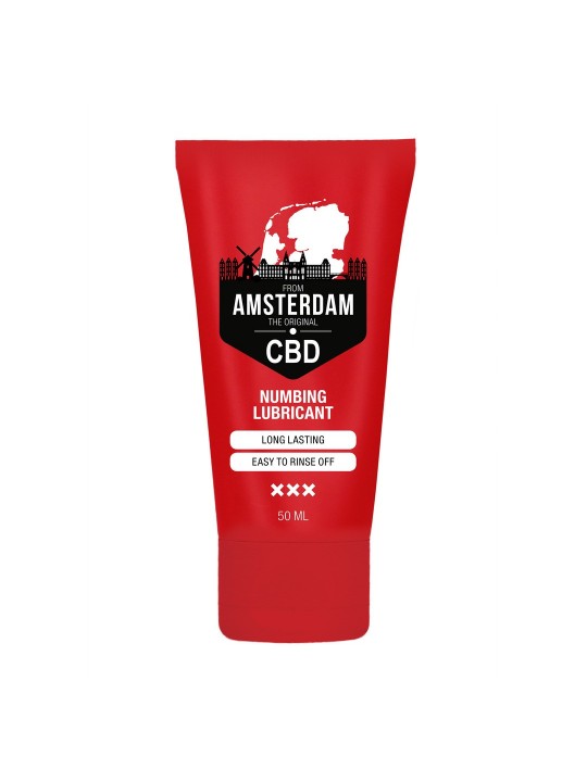 LUBRIFICANTE ANESTESIANTE À BASE DE ÁGUA ORIGINAL CBD FROM AMSTERDAM 2 FL OZ 50 ML PHARMQUESTS