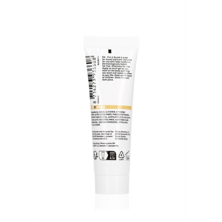LUBRIFICANTE PARA FISTING NUMBING 0.8 FL OZ 25 ML FIST IT