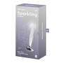 DILDO DE VIDRO SPARKLING CRYSTAL TRANSPARENTE SATISFYER