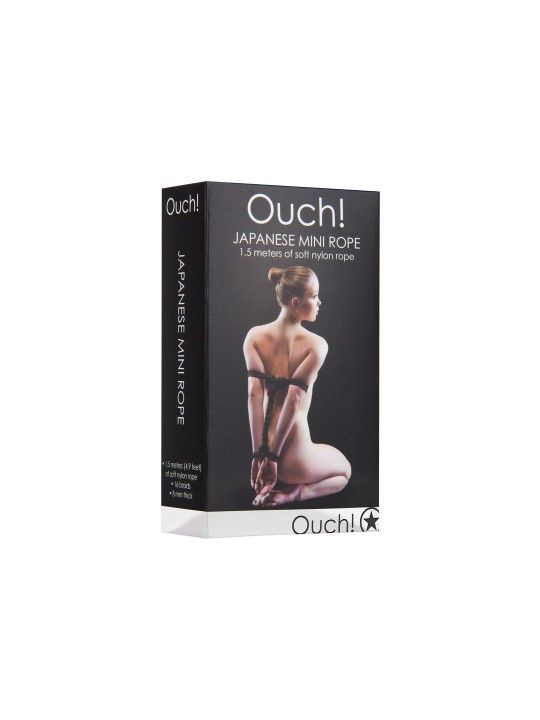 MINI CORDA JAPANESE 4.9 FT/ 1,5 M PRETA OUCH!