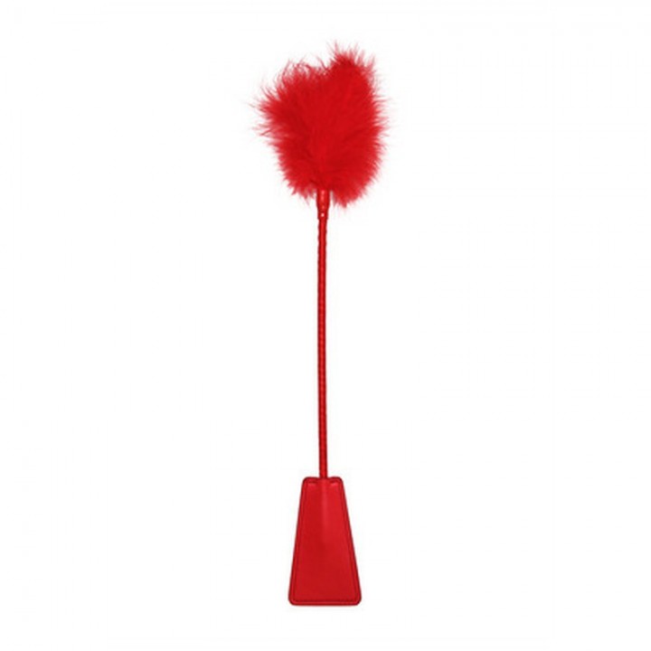 ESPANADOR DE PLUMAS COM CHIBATA VERMELHA OUCH!