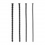 CONJUNTO DE SONDAS DE URETRA SILICONE SPIRAL SCREW PLUG SET ADVANCED PRETO OUCH!