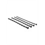 CONJUNTO DE SONDAS DE URETRA SILICONE SPIRAL SCREW PLUG SET ADVANCED PRETO OUCH!