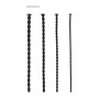CONJUNTO DE SONDAS DE URETRA SILICONE SPIRAL SCREW PLUG SET ADVANCED PRETO OUCH!