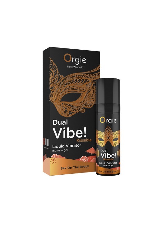 VIBRADOR LÍQUIDO BEIJÁVEL DUAL VIBE SEX ON THE BEACH 0.5 FL OZ 15ML ORGIE