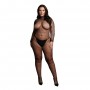 CATSUIT DE REDE TAMANHO QUEEN PRETO LE DÉSIR - 42 XL