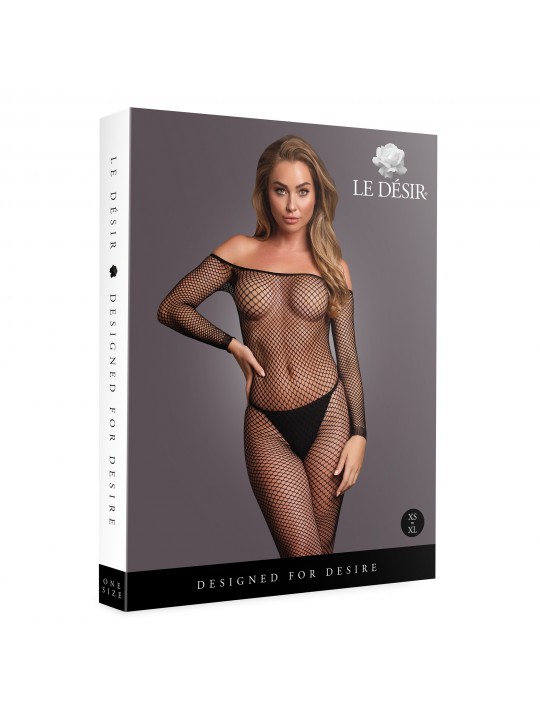 CATSUIT DE REDE PRETO LE DÉSIR - T. ÚNICO