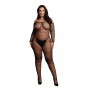 CATSUIT DE REDE PRETO TAMANHO QUEEN LE DÉSIR - 42 XL