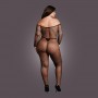 CATSUIT DE REDE PRETO TAMANHO QUEEN LE DÉSIR - 42 XL