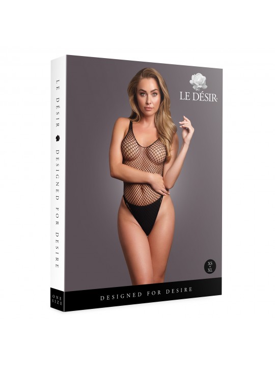 BODY DE REDE PRETO LE DÉSIR - T. ÚNICO