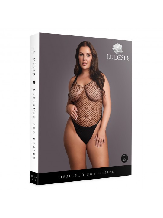 BODY DE REDE PRETO TAMANHO QUEEN LE DÉSIR - 42 XL