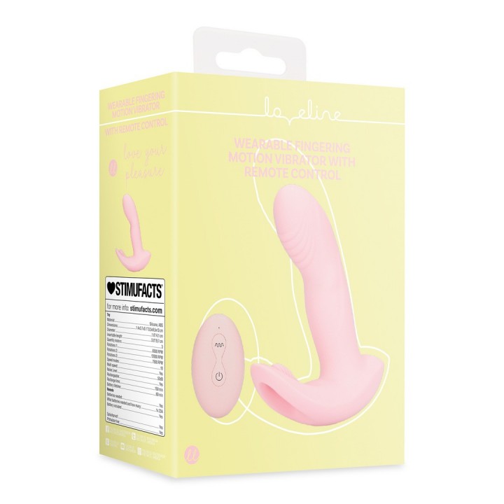 VIBRADOR DE MOVIMENTO DE DEDOS COM CONTROLO REMOTO CHERRY CHIFFON LOVELINE