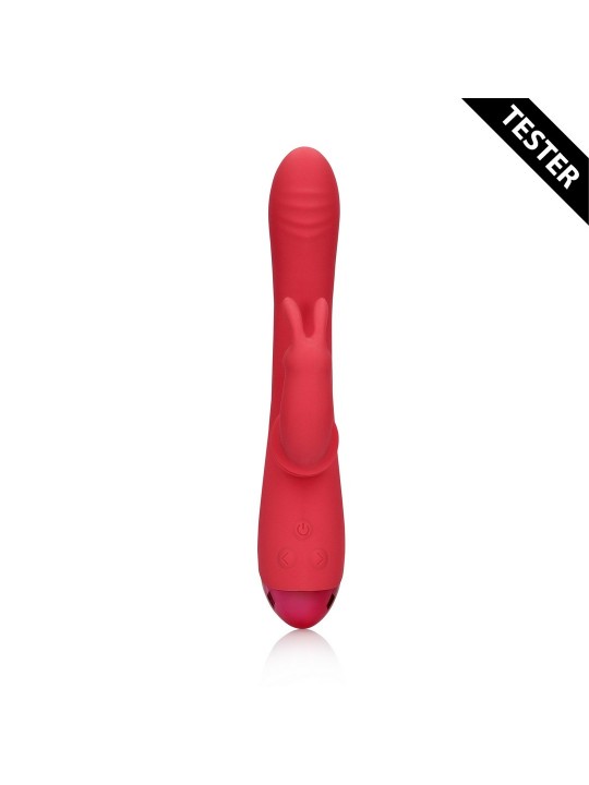 TESTER VIBRADOR SWINGING RABBIT G-SPOT BRIGHTO RED LOVELINE