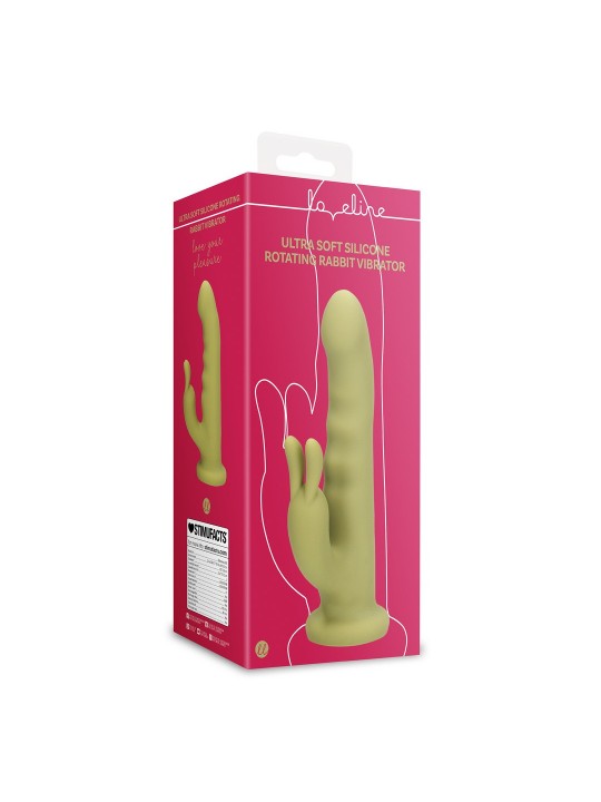 VIBRADOR RABBIT ULTRA SOFT SILICONE ROTATING SPRING SAGE LOVELINE