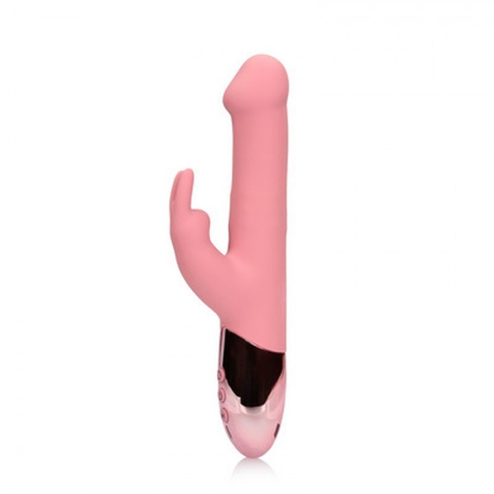 VIBRADOR RABBIT COM ROTAÇÃO DE PÉROLAS PINK ARABESQUE LOVELINE