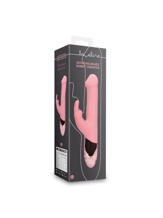 VIBRADOR RABBIT COM ROTAÇÃO DE PÉROLAS PINK ARABESQUE LOVELINE