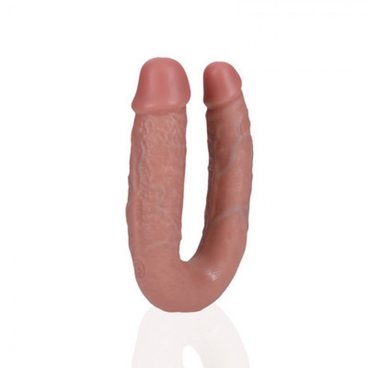 DILDO DUPLO U SHAPED DOUBLE DILDO 5 / 12,7 CM REALROCK