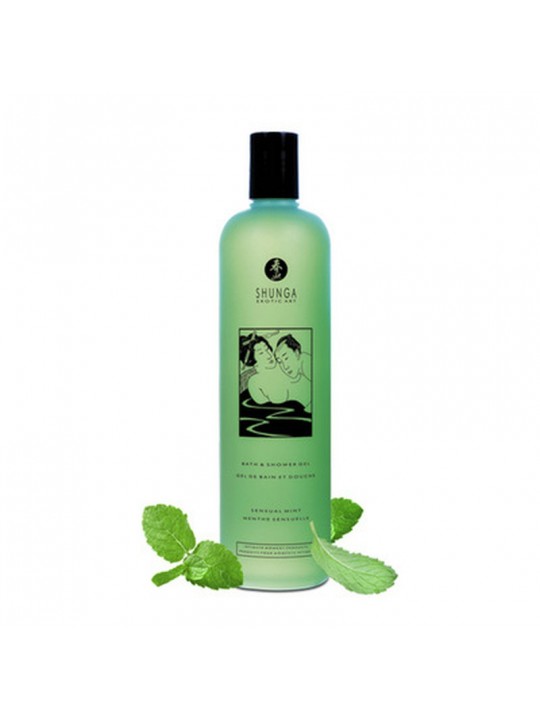 GEL DE DUCHE E BANHO - MENTA SENSUAL - 12.5 FL OZ / 370 ML - SHUNGA EROTIC ART