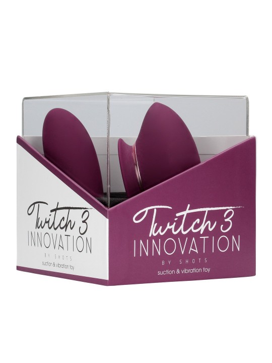 TWITCH 3 VIBRADOR RECARREGÁVEL E SUCÇÃO BORDÔ INNOVATION