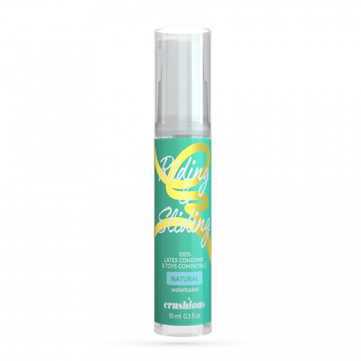 GEL LUBRIFICANTE RIDING & SLIDING À BASE DE ÁGUA CRUSHIOUS 10ML