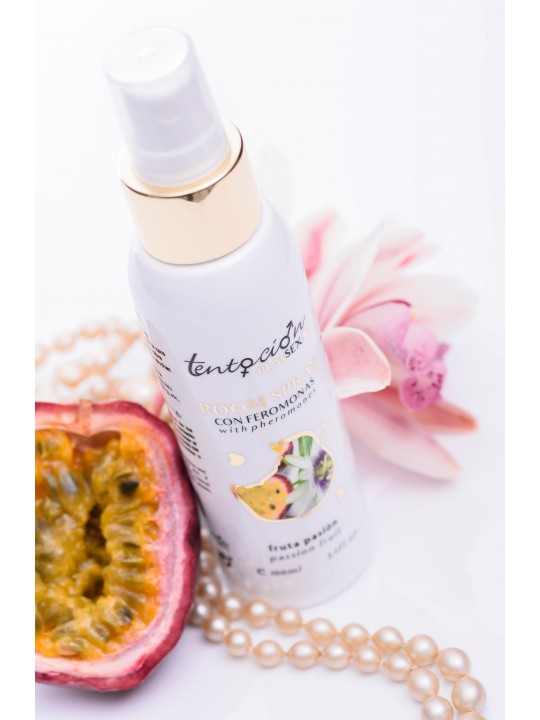 AMBIENTADOR COM FEROMONAS AROMA MARACUJÁ 100ML TENTACIÓN PLAY SEX
