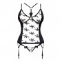 CORPETE E TANGA GIANNA PRETO BEAUTY NIGHT FASHION - 40-42 L/XL