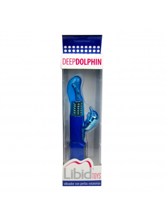VIBRADOR DEEP DOLPHIN AZUL LIBID TOYS