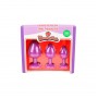 CONJUNTO DE JOIAS PARA TREINO ANAL ROXO CANDY LUST