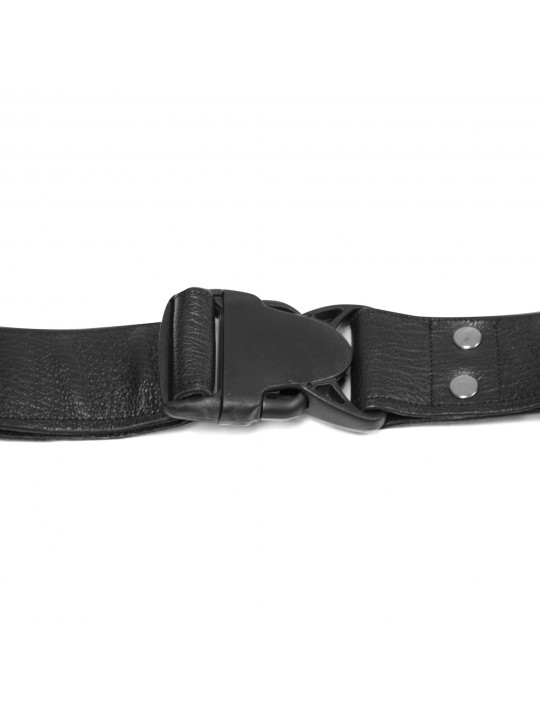 ARNÊS ARTESANAL EM COURO VERMELHO 3 CM/ L LULÚ LAFEM