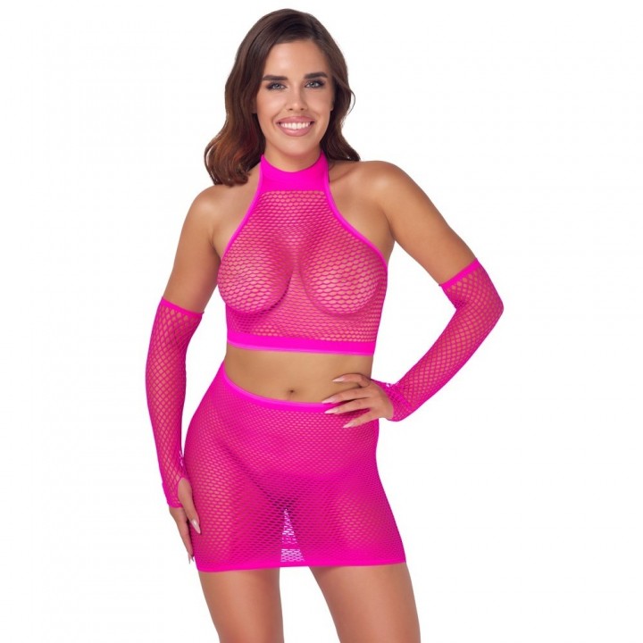 CONJUNTO DE 4 PEÇAS ROSA FANTASY BY COTTELLI COLLECTION - 36-40 S/L